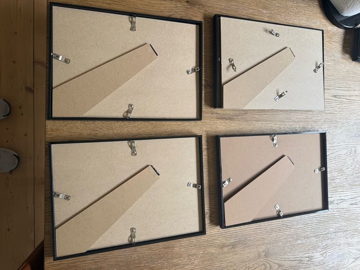 4 back photo frames