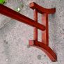 Antique handcarved chinese red laquered robe rail Image 4