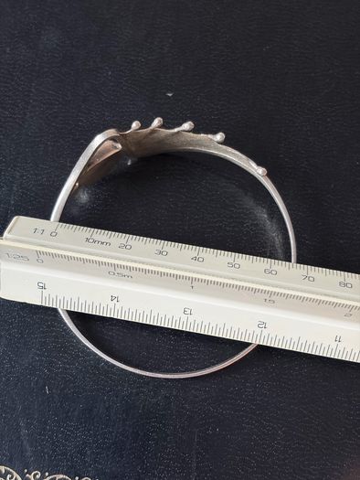 Sterling earrings and bangle set