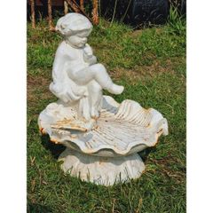 Cherub Bird Bath H142