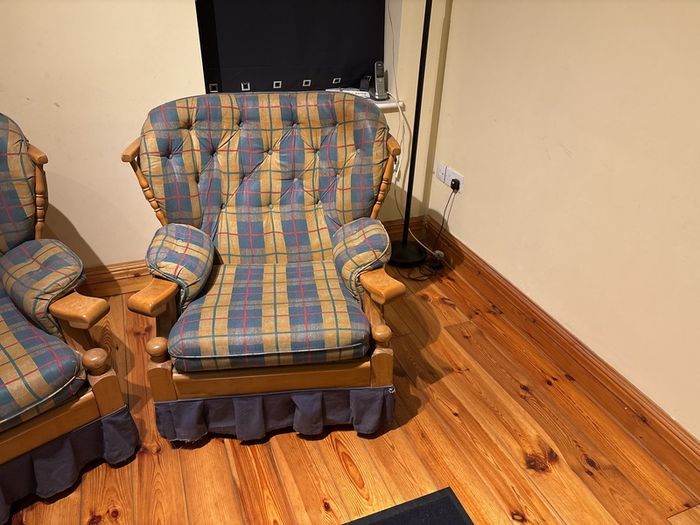 armchairs x 2 one of them is a rockin chair