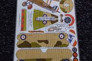 WW1 Nieuport 28 : Vintage Fiddlers Green Cut Out Aircraft Model Postcard - 1: 60 Scale