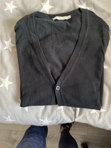 Mens black cardigan
