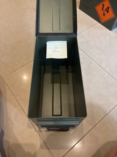 NATO Ammunition Box. Metal very good condition. Second box