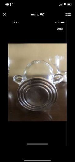 Antique Silver Footed Sugar and Milk Bowls
