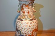 Chinese Dragon Vase Early 20th Century Republic Large 35cm