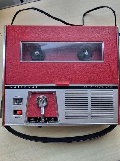 National Solid State 401S portable reel-to-reel tape recorder