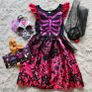 Halloween Children's Day of the Dead Dress + Accessories 7-8 Years Image 3