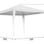 3 x 3 m Gazebo Waterproof Stable High Quality Garden Gazebo Without Side Panels Wedding Marquee UV Protection for Market Camping Weddings Festival Image 6