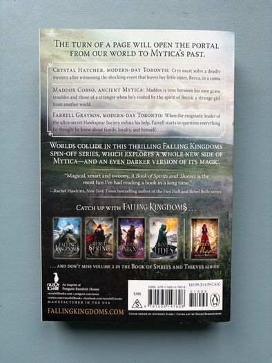A Book of Spirits and Thieves - Morgan Rhodes Fantasy Fiction Book