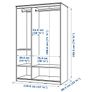Wardrobe, white, 120x60x191cm Image 9