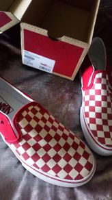 vans checkerboard slip on's uk 6.5