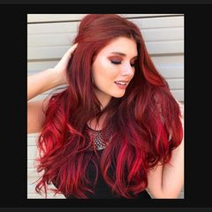 Red Hair Dye - easy to apply - temporary (up to 4 weeks)