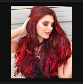 Red Hair Dye - easy to apply - temporary (up to 4 weeks)