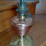 Antique French copper/brass oil lamp works Image 4