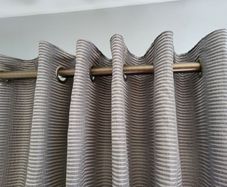 lined grey curtains