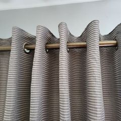lined grey curtains