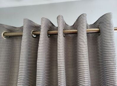 lined grey curtains