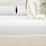 Egyptian Cotton 300TC Hotel Quality 30 cm Fitted Bedsheets White Image 2