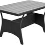 Polyrattan Corner Lounge Garden Furniture Set with WPC Dining Table  Weatherproof Outdoor Corner Sofa Seating Set for Garden, Patio or Balcony  Cream or Grey Image 5