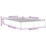 Ottoman Bed Frame without Mattress White Double Faux Leather Image 7