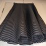 Black mesh skater midi skirt from New Look. Size 12. Image 2