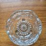 Vintage crystal sugar bowl 3 toed Image 3