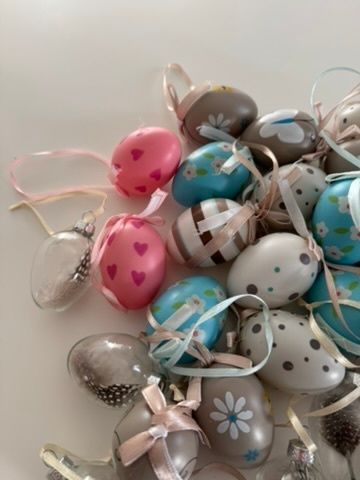 Lot of Easter Egg Ornaments
