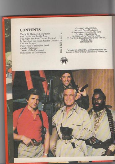 The A-Team Annual 1986 Uk Hard Back Book