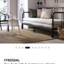 FYRESDAL metal frame sofa bed/ day bed 80x200cm Image 6