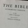 Vintage 1956 THE BIBLE AUTHORIZED Version, Rare Illustrated Bible, Fourth Impression Hard Cover, British & Foreign Bible Society, London Image 3