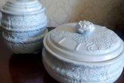 NEW ANTHROPOLOGIE Embossed Small Tureen and Jar