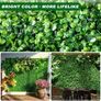 6 PCS Artificial Hedge Panels 40x60cm - Dark Green Boxwood Privacy Fence Wall for Indoor Outdoor Garden Decor, Wedding Backdrop, Balcony Cover Image 6