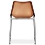 Dining Chairs 6 pcs Brown Real Leather Image 5