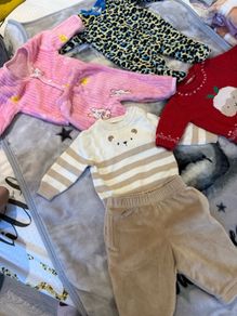 Baby bundles clothes and blankets