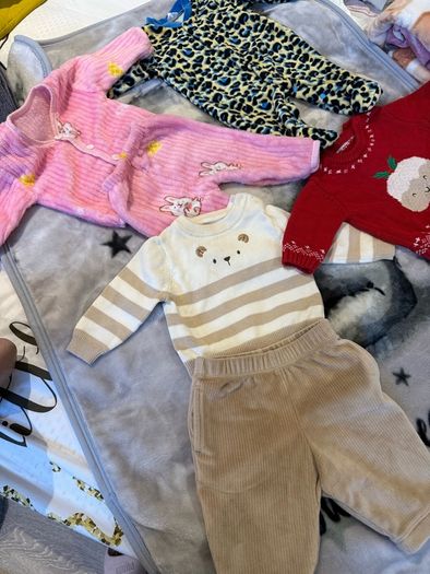Baby bundles clothes and blankets