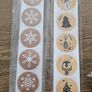 Bundle of rustic Christmas stickers and mini bows Image 2