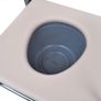 Commode Chair Steel Black Image 5