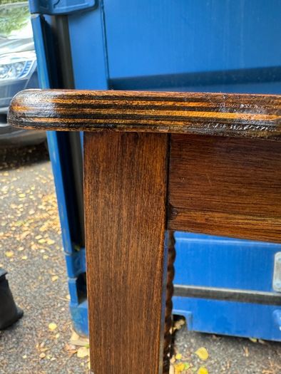 Vintage Oak Barley Twist Side Table/Hall Stand (1930s)