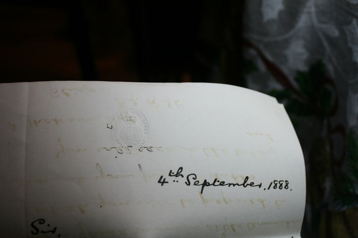 Antique Letter from 1888