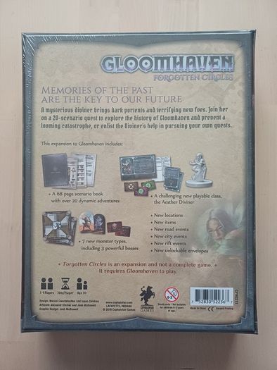 Gloomhaven Forgotten Circles Expansion Fantasy Board Game 2019 NEW SEALED