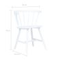Dining Chairs 2 pcs White Solid Rubber Wood Image 7