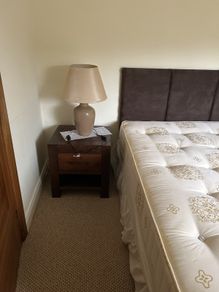 bedroom furniture and bed