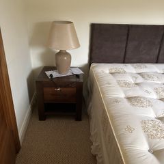 bedroom furniture and bed