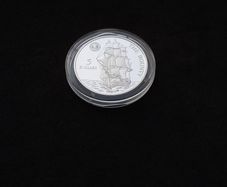 Niue : 1992 Five Dollars Silver Coin Featuring HMS Bounty