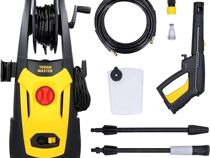 High Power Pressure Washer 1800W High Performance Jet Wash 420 L/H 140 Bar Turbo Nozzle Auto Stop System 6M Hose Portable Electric Jet Washer for Patio Car Garden Home Furniture (FREE SHIPPING)