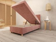 main image for ad Single upholstered bed with storage box and mattress PIANO