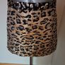 Top shop Petite shiny Metallic gold Animal print mini skirt size UK10 EU38 Perfect condition Postage included Image 6