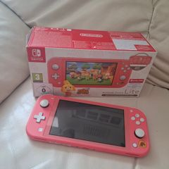 Nintendo Switch Lite - Animal Crossing Isabelles Aloha Edition (Coral Pink) - Boxed