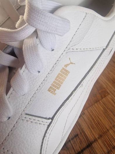 puma white trainers sz 8